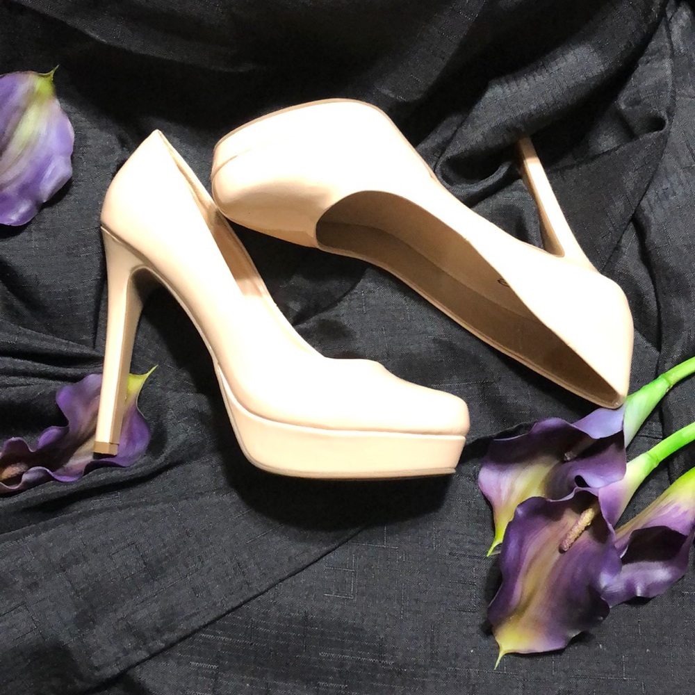 Bebe Leather Platform Pump